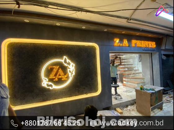 Outdoor LED Acrylic Letter Advertising in Dhaka BD